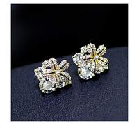Earring Flower Earrings Female New Temperament Net Red Simple Fashion Small Earrings High-end Earrings Trend Crystal Pearl Earring