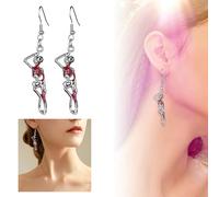 Earring for Girls With Enchanting Earrings That The Of The Season! Jewelry for Women Set (Red, 6. 5cm)