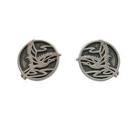 Earring for Women 925 Sterling Silver Engrave Wild Goose Ear Studs Creative Chinese Style Vintage