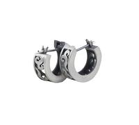 Earring for Women 925 Sterling Silver Hollow Out Minimalist Flame Ear Buckle Creative Chinese Style Vintage