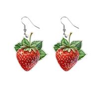 Earring Fruit & Vegetable Themed Dangle Earrings - Lightweight Acrylic Drop Earrings Quirky Food Jewelry For & Teens Statement For Everyday Wear Parti