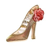 Earring Holder Storage - Jewellery Display Stand, Elegant Jewellery Holder, Vintage Jewely Organiser Tower, Shoe-shaped, Robust Accessory Stand in Retro Style for Family, Friends and Colleagues