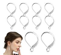 Earring Hooks - 16mm Jewelry Making Set, Sterling Silver Earring Hooks, Interchangeable Dangle Wire, 925 Silver French Jewelry Making Supplies Interchangeable Earrings for Daily Use