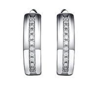 Earring Micro Pave Clear Clip Earring Women Girls s Fine Jewelry