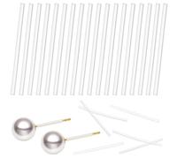 Earring Sleeve Protector 50Pcs Sturdy Soft Silicone 20Mm Protective Covers for Ear Pins Women Piercing Accessories