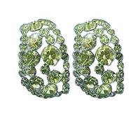 Earring Studs Jewellery For Women Senior Sense Super Flash Fashion Full Of Crystal Stud Temperament Personality Ear Buckle Female Rose Pearl Earrings (A, One Size)