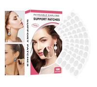 Earring support patches: invisible patches Waterproof support for earlobes, function of the assistance of weight distribution, solution for jewellery | Adhesivivos pampas ara