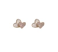 Earring White Pressed Flower Dangle Earrings Seashell Pearl Stud Earrings Ocean Sea Theme Double Layer Acrylic Lightweight Dangle Drop Jewelry Earrings-7