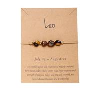Earrings and Necklace for Teen Girls Twelve Constellations Natural Stone Beaded Bracelet Irregular Stone Handmade Adjustable Woven Constellation Bracelet Diver Watch (G, One Size)