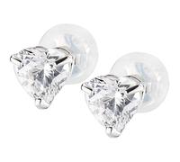 Earrings by Amen. Earrings in 9 carat gold and white zirconia, diameter 0.6 cm. The reference is: JE5674