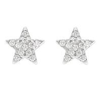 Earrings by Amen. Earrings in 9 carat gold and white zircons in rhodium colour. The reference is: JE13531