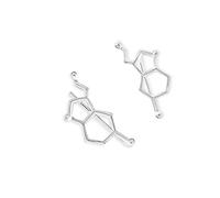 Earrings Chemical formula Simple geometry Birthday Anniversary Jewelry Gifts Accessories Ladies Large Easy to use and easy Practical design