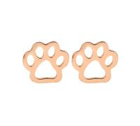 Earrings Fashion Minimalist Small Stud Earrings For Women Girls Stainless Steel Hollow Out Puppy Cat Dog Animal Pawprint Cartilage Tragus Post Pin Piercing Sparkly Earrings for Women