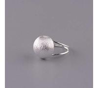 Earrings for Ladies Adjustable Ring Women, S925 Sterling metal Retro Creative Brushed Round Open Knuckle Tail Finger