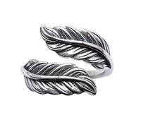 Earrings for Ladies Adjustable Ring Women, S925 Sterling metal Vintage Double Leaf Texture Charm Adjustable Open Knot Tail Ring Finger Joint Toe Ring Jewelry for Women Girls
