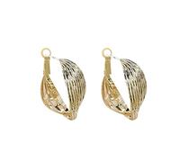 Earrings for Women 3D Large Ring Earrings Thin Dangle Elegant Spiral Wedding Geometric Pendant For Women (Gold, One Size)