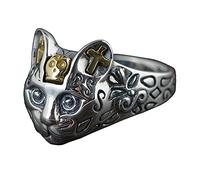 Earrings for women adjustable ring women, S925 Sterling Silver Vintage Creative Cat Animal Cross Punk Adjustable Open Knuckle Tail Ring Finger Joint Toe Ring Jewelry For Women Girls