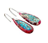 Earrings For Women Bohemian Emperor Stone Drop Pendant | Personality Trend, Natural Stone Jewelry