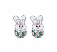 Earrings for Women Cartoon Cute Bunny Dangling Rabbit Earrings Happy Easter Egg Carrot Earring Easter Cartoon Cute Rabbit (G, One Size)