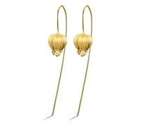 Earrings for Women, Chinese Eardrop Tulip Earrings Sterling S925 Women's Earrings Literary Lady