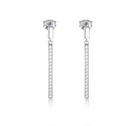 Earrings For Women Dangling, Simple with Moissanite Dangle Earrings14K White Gold