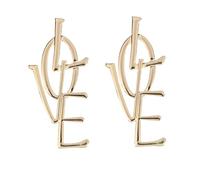 Earrings for Women Fashion Earrings Glossy Pendant Personality Korean Hipster Long Temperament Goofy (Gold-c, One Size)