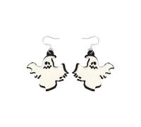 Earrings for Women Halloween Thanksgiving Fall Christmas Theme Earrings Set Holiday Halloween Stud Set Pumpkin Bat Drop Earring Holiday Jewelry (Sky Blue, A)