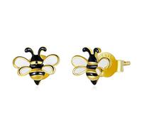 Earrings for Women, Little Bee Stud Earrings Yellow Enamel Animal Insect Earrings For Women Statement Jewelry
