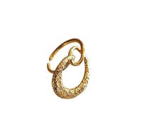 Earrings for Women S925 Sterling Silver Vintage Adjustable Irregular Ring,Tin Foil Pattern Wrinkle Texture Jeweler Statement Knuckle Rings Eternity Engagement Band Fashion Jewelry Gifts