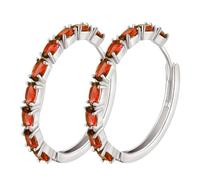 Earrings for Women Sensitive Ears For Teen Girls Piercing Studs Trendy Earrings (Red, One Size)