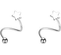 Earrings for Women, Silver Earrings for Women Jewellery Pentagram Surround the Ears Exquisite Fashion Romantic Earings Ladies Earring for Pierced Ears Elegant Ear Rings