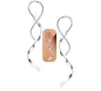 Earrings For Women Spiral Threader Earrings Dangling Dangle Earrings For Women,Suitable For Gift Giving, Perfect For Your Birthday Party, Christmas, Gift Giving., 316 Steel, No Gemstone