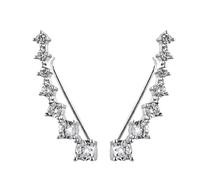 Earrings for women, symmetrical arrangement with seven stars, elegant stud earrings, for women, girls, gatherings, celebrations, events, festivities, wedding, evening and everyday wear