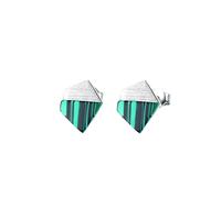 Earrings for Women Vintage Geometric Turquoise Stud Earrings For Women Real Sterling Silver 925 Earrings Jewelry Gift Joyas De Plata 925