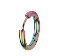 Earrings Hoops, Stainless Steel Hoop Earrings Colorful Simple Elegant 8mm for Men Prom Jewelry Upgrade