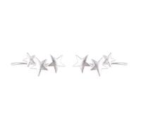 Earrings Jewellery for Women,Frosted Three-star Stud Earrings Five-pointed Star Without Pierced Ear Clip Earrings Student Accessories
