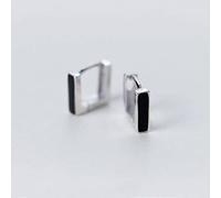 Earrings, Ladies Fashion Simple Geometric Arc Light Bead Earrings Pair of S925