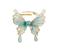 Earrings Men's Women's Adjustable Butterfly Bracelet Adjustable Butterfly Ring Suitable Mother's Day Thanksgiving Friends Bracelet Silver Balls (B, One Size)