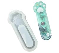 Earrings Molds Resin Craft Cats Paw Shape Pendant Mold Unique Keychain Molds Jewelry Hand-Making Accessories Silicone Puss Paw Mold