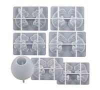 Earrings Resin Mold Keychain Silicone for Car Pendant Home Decors Crystal Epoxy Jewelry Making Molds for Jewelry Making Mold Kit