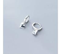 Earrings,S925 White Fungus Buckle, Women's Hollow Love Earrings, Heart-Shaped Jewelry Glossy, 925