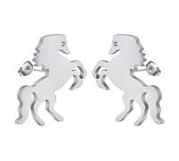 Earrings Stud Earrings Women horse Racing Piercing Earrings For Women Men Animal Party Friends Retro Party Simple Gothic Punk