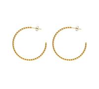 Earrings Stud Earrings Women large Twisted Rope Open Hoop Earring Post Simple Rope Hoops Wedding Boho Women
