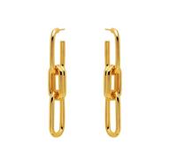 Earrings Stud Earrings Women rectangle Chain Drop Earrings Women Hear Link Dangle Earrings Wedding Boho Party