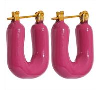 Earrings Stud Women Jewellery Jewelry 7 Colors Candy Color Square Thick Hollow Popular Show Your Beauty Versatile Fashion Exquisite Yh1014Arose
