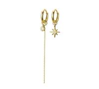 Earrings Stud Women Jewellery Jewelry Classic Moon Star Asymmetrical Hoop Women'S Accessories Fashionable And Exquisite Versatile B0190-Y
