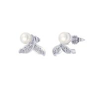 Earrings Stud Women Jewellery Jewelry Exquisite Mermaid Tail 925 Pearl Women'S Fashion Stylish Versatile Ape125-P