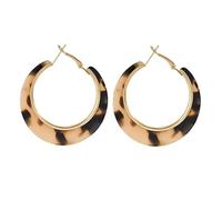 Earrings Stud Women Jewellery Jewelry Female Temperament Leopard Print Hoop For Womens High-End Gothic Girl'S Exaggerated Ears Accessories