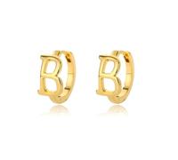 Earrings Stud Women Jewellery Jewelry Letter Men And Mini Hoop Trendy Hip Hop Punk Rock Party B