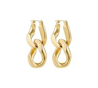 Earrings Stud Women Jewellery Jewelry Minimalist Twisted Cuban Chain Hanging Drop For Punk Gold Color Detachable Round Circles Hoop Earring Ear Buckle